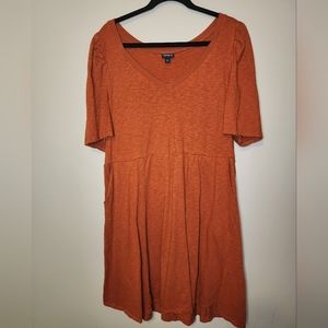 Torrid Heathered Burnt Orrange Dress